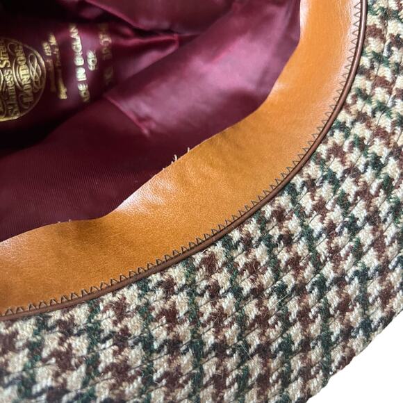 Lock And Co Made For Brook Brothers Houndstooth Hat - Picture 5 of 10